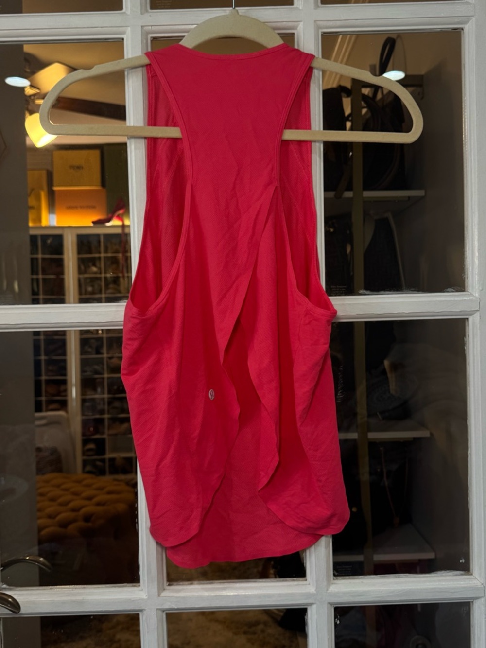 lululemon high ventilation running tank top in color lip gloss - Picture 7 of 8